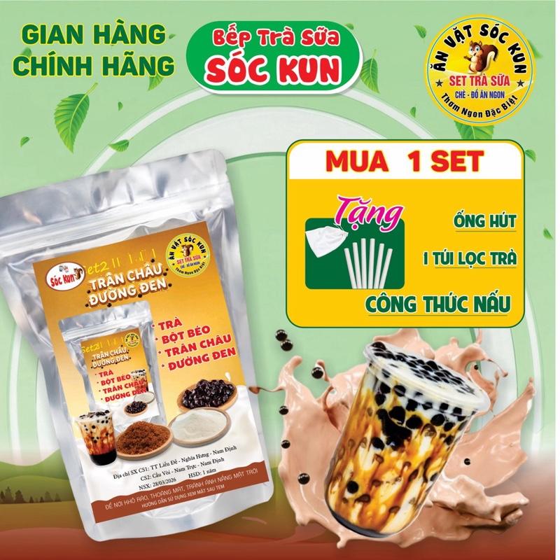 SÉT TRÀ SỮA(10-12ly).MUA 2 TẶNG TRÂN CHÂU(chỉ áp dụng trên LIVE). Tặng túi lọc+ống hút+công thức.MUA 5 sét tặng puding tự chọn. BẾP SÓC KUN