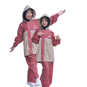 Jas Hujan Anak Setelan Jaket Celana Combinasi Unixo