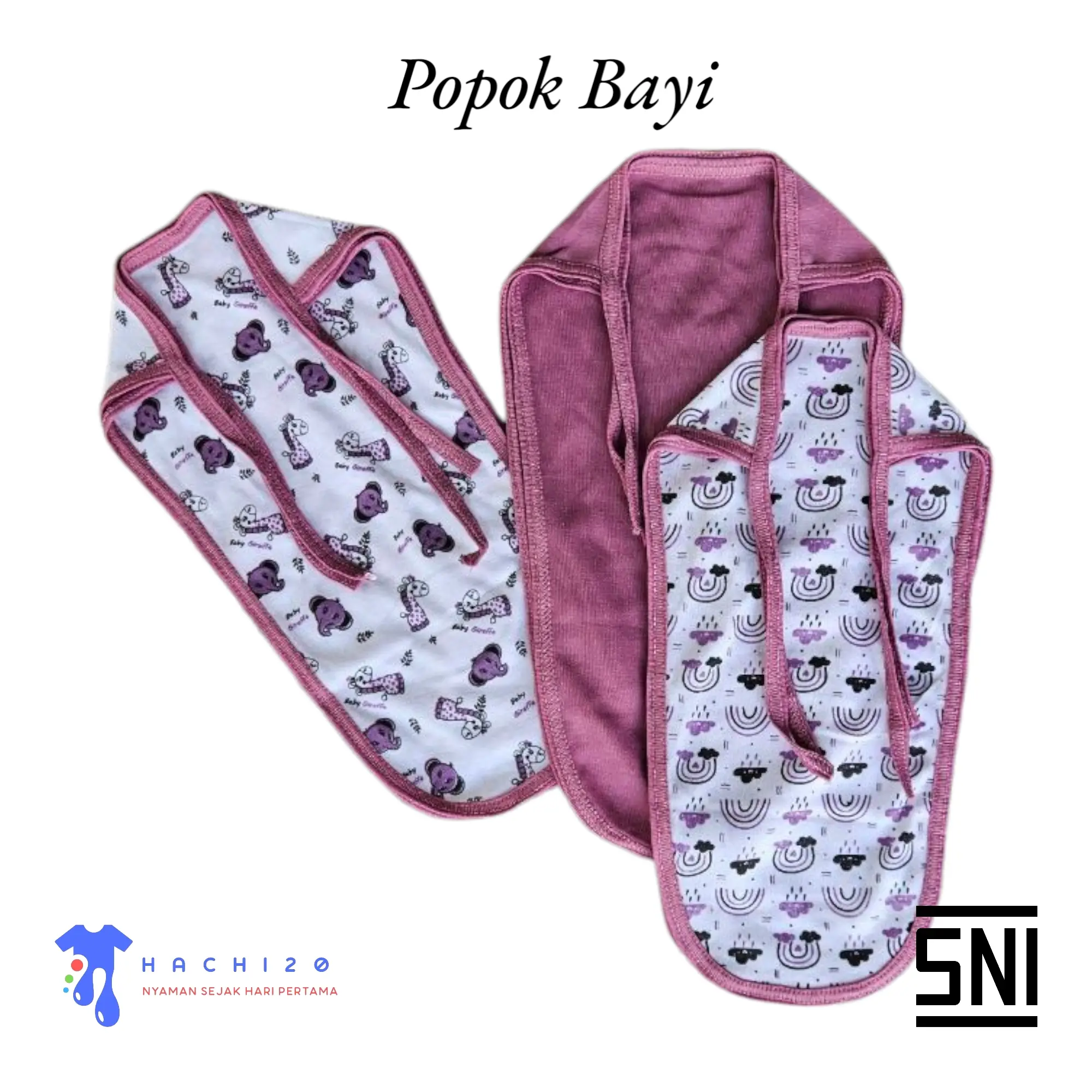 1 LUSIN/ 6 PCS POPOK KAIN TALI PERLENGKAPAN BAYI NEWBORN BARU LAHIR SNI Diapers