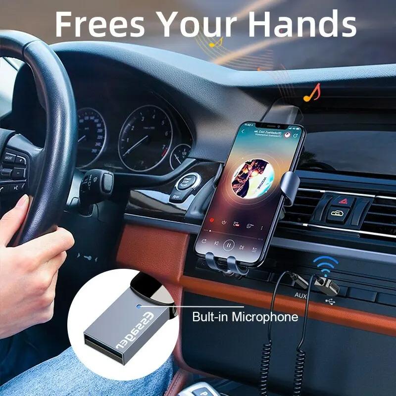 Product Introduction of Bluetooth Audio Receiver Dongle USB To 3.5mm Jack Car Audio Aux Bluetooth 5.0 Handsfree Kit 35
