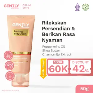 GENTLY Mamacare Relaxing Body Cream | Cream Rileks Rasa Nyaman Tubuh & Pesendian | Untuk Ibu Hamil & Menyusui | Gunakan Secara Terpisah dengan Intensive Stretch Mark Cream