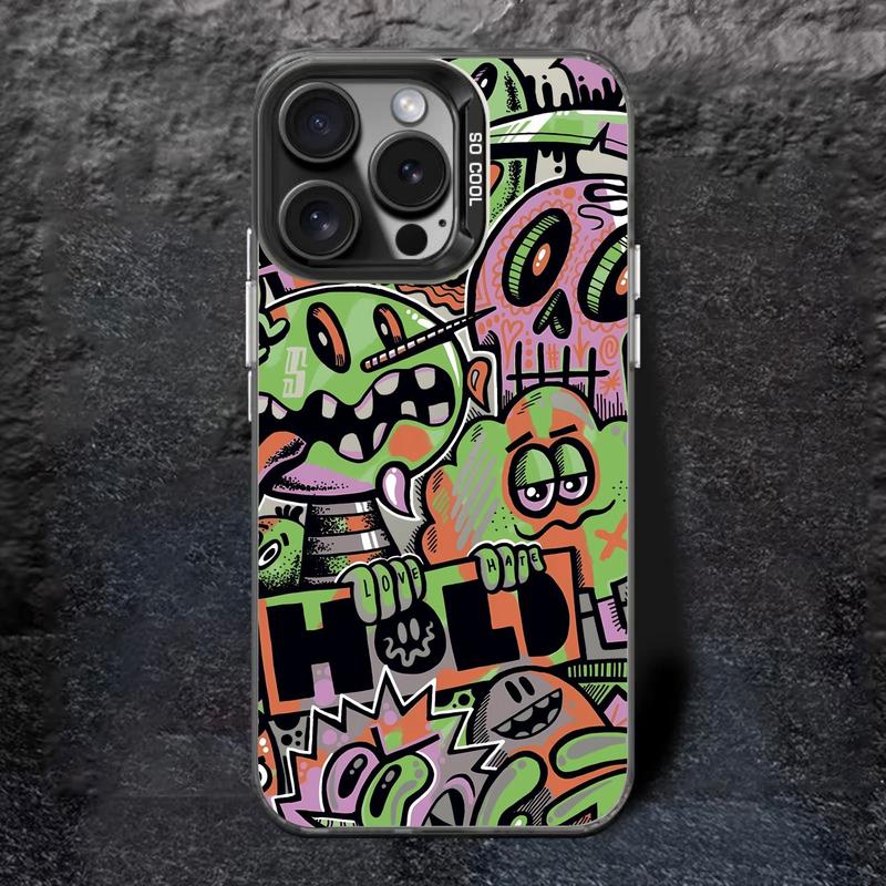 Premium Matte Hard Casing Hp Case Aesthetic Compatible For Iphone 7 8 7plus X Xr 11 12 13 14 15 16 Pro Promax Plus Casing Full Cover Pelindung Handphone RCI505 Softcase Hardcase 1