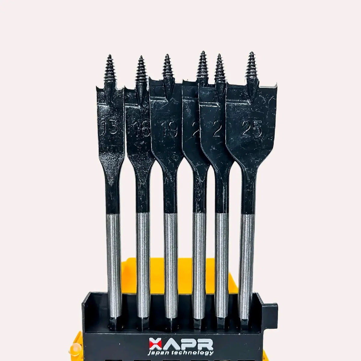 Apr raja mata bor KIPAS spade bit self cut type ap113 fullset mata bor kayu 13 16 19 20 22 25 mm