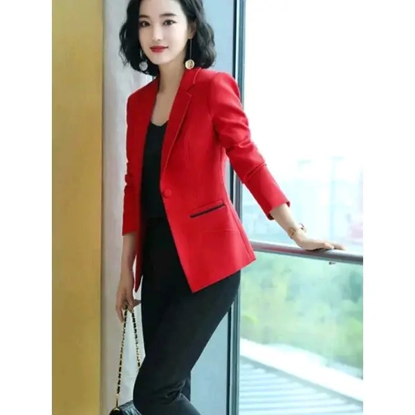 Blazer Wanita Terbaru Model Paspol/ Blazer Kerja Wanita 3