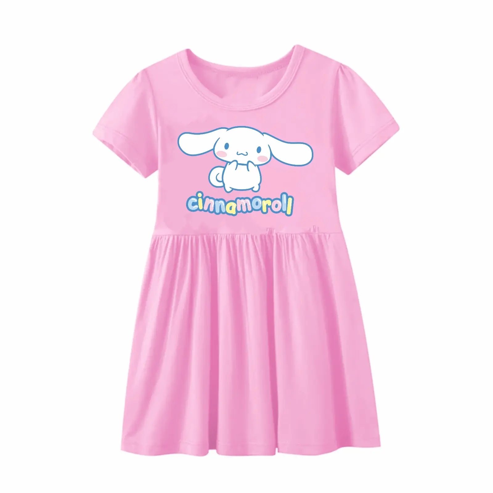 Pakaian Anak Perempuan Dress Gambar Sablon 1-10 Tahun - Fashion Katun Combed Anak-Anak Cewek Lengan