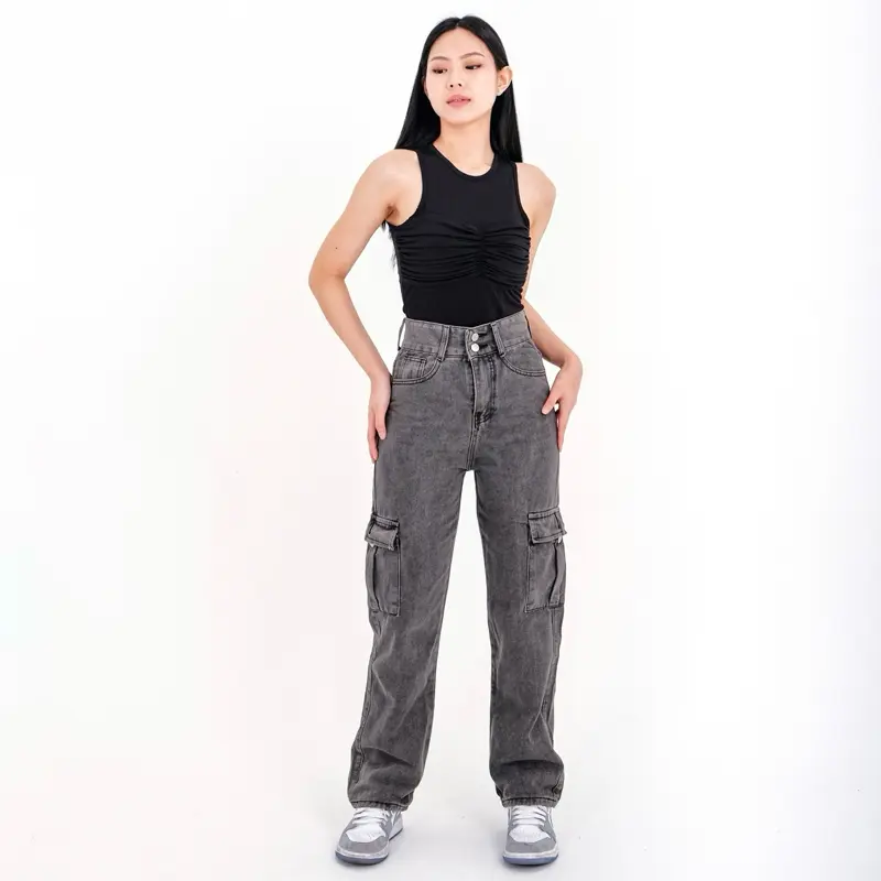 [LUXE.DLABEL] - Jeans 143 | Celana Panjang Highwaist Wanita Jeans Wanita Polos Ripped Jeans Highwaist Jeans Wanita Skinny Jeans Highwaist Baggy Wideleg Boyfriend 0
