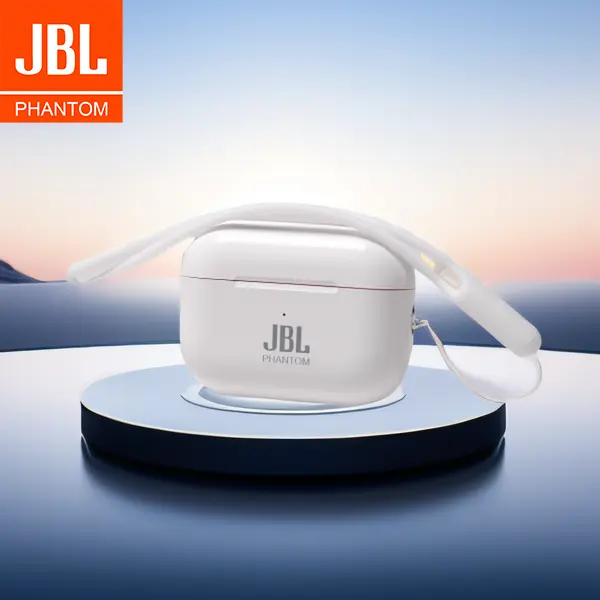 JBL phantom 5th-W Earbud Nirkabel Sejati, Suara Kuat yang Dapat Disesuaikan, Waktu Putar 6 Jam, Pengisian Daya Cepat USB-Lightning, Tahan Air, Kontrol Tombol, Earbud Bluetooth, Perjalanan,Olahraga Earphone Headset