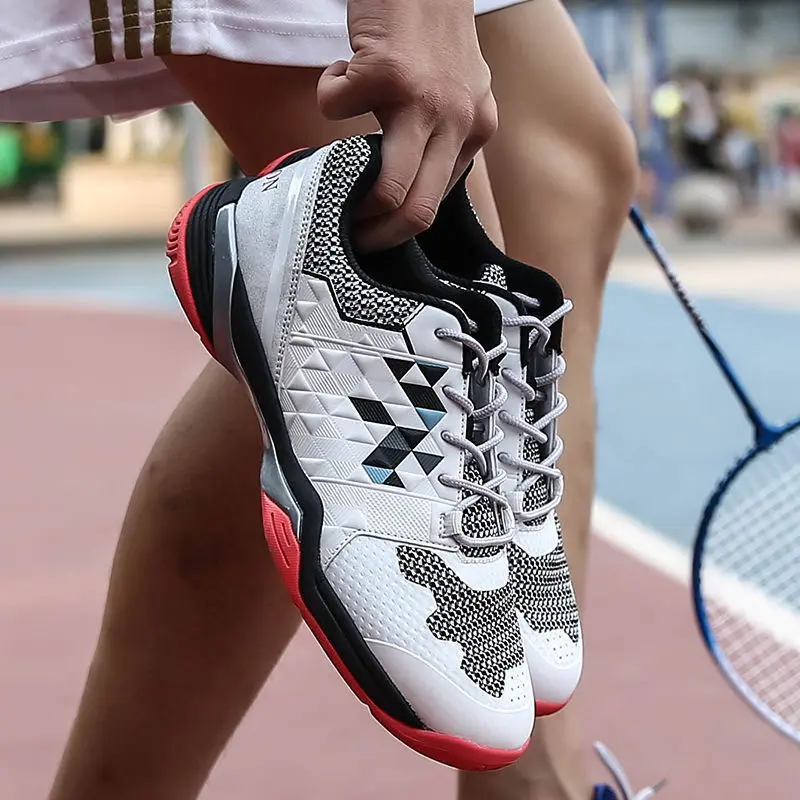 2024 Volleyball Shoes Men's Non-Slip Wear-Resistant Tendon Bottom Shock Absorption Professional Badminton Shoes Men's and Women's Sports Training Shoes