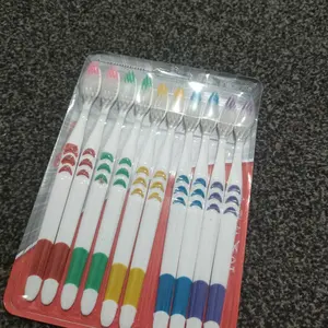 Sikat Gigi Dewasa isi 10 Pcs Bulu Lembut dan Halus Sikat Gigi Travel Murah Travel Toothbrush
