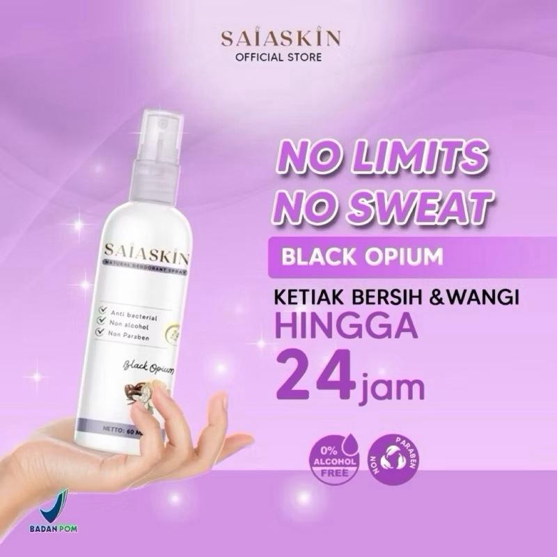 SAIASKIN DEODORANT TAWAS SPRAY BLACK OPIUM (BPOM)
