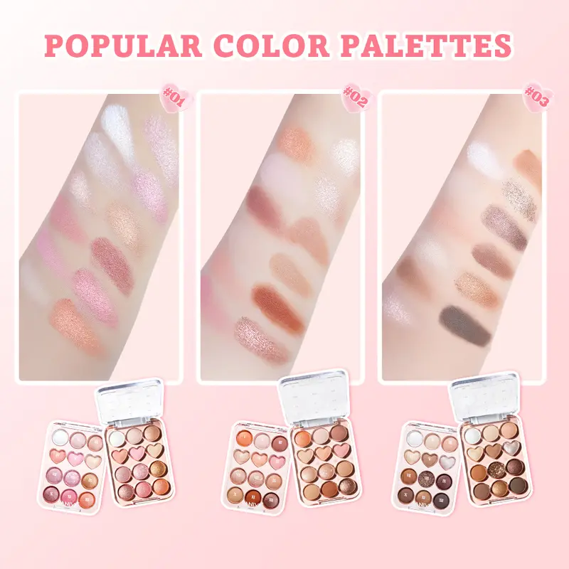 SANIYE [BPOM] 12 Warna Sweetheart Eyeshadow Palette High Pigmented Eyeshadow Tahan Lama E1271 2