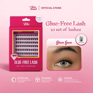 MY BEST FRIEND ( GLAM GAZE ) - CLUSTER EYELASH 10 SET BULU MATA TANPA LEM PREMIUM BULU MATA TANPA LEM LANGSUNG TEMPEL BULU MATA EYELASH EXTENSION LEM BULU MATA EYELASH BULU MATA PALSU LANGSUNG TEMPEL EYELASH TANPA LEM LANGSUNG TEMPEL BULU MATA TANPA LEM