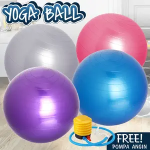 Yoga Bola Olahraga Pilates Alat Olahraga Bola Fitness Free Pump Gym Ball