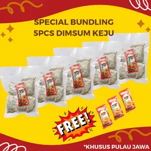 SPECIAL BUNDLING 5 BKS DIMSUM KEJU TINGGAL GORENG