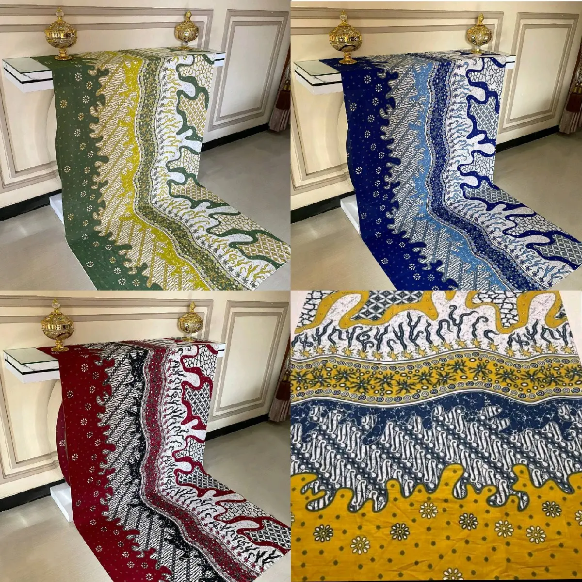 Kain Batik Pekalongan Motif Seno Kembang Bintang