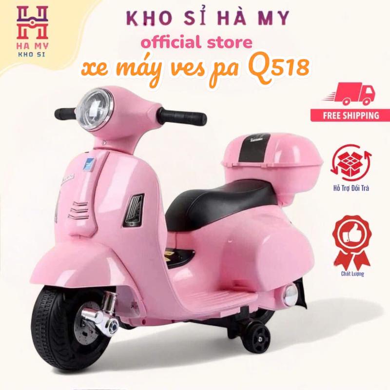 Xe máy VES PA có bàn đạp chân ga có nhạc đèn cho bé kiểu 518 Đồ Chơi KHO SỈ HÀ MY