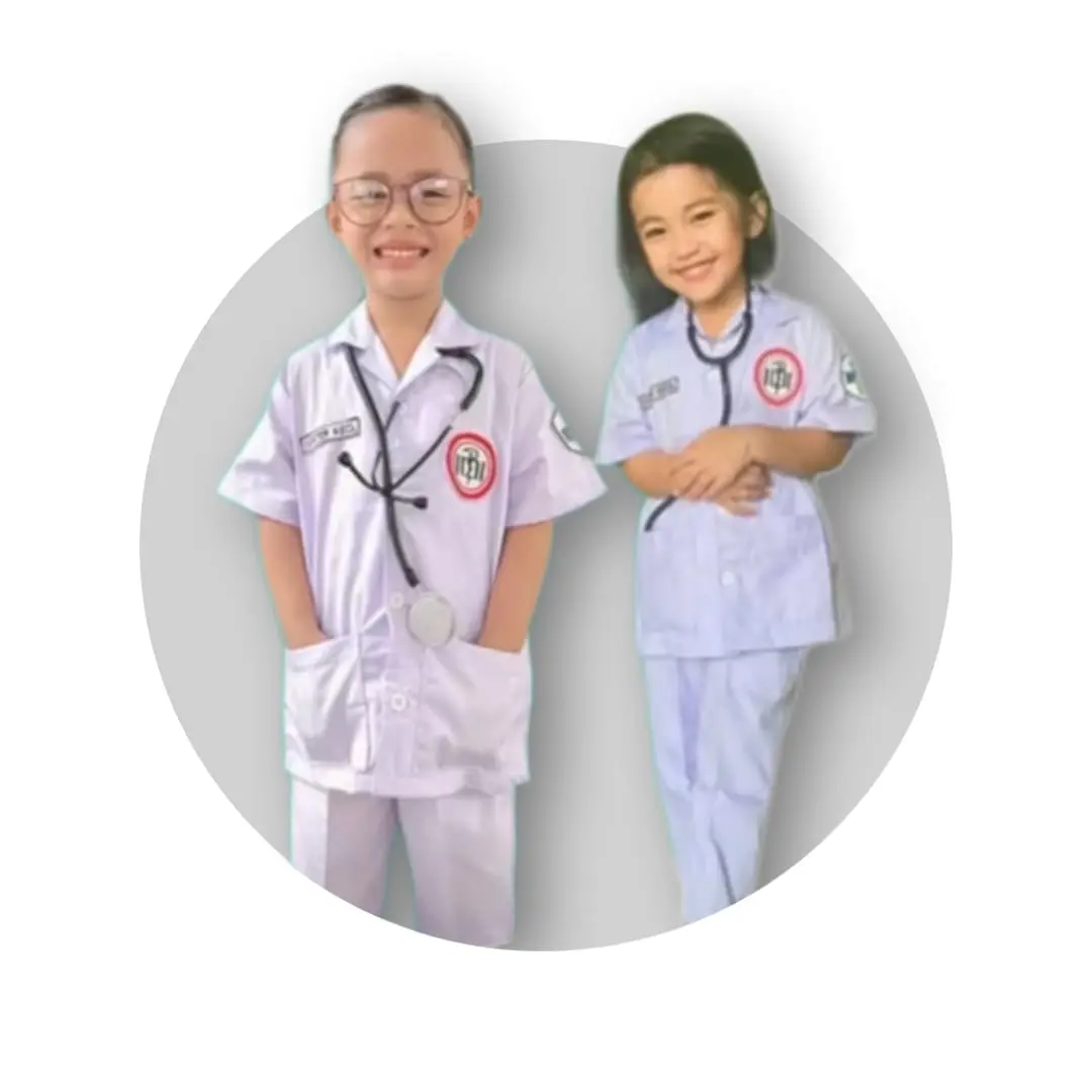 Baju Karnaval Setelan Profesi Dokter Komplit Aksesoris Kostum Anak Bahan Katun 100% Cocok untuk Acara Karnaval dan Kostum Lainnya - Fashion