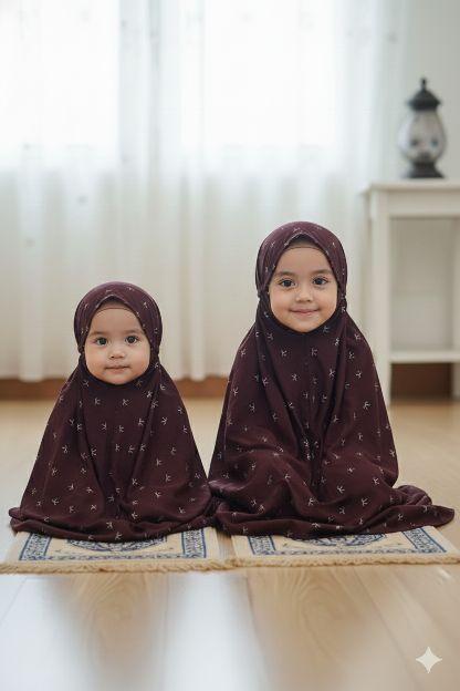 mukena anak rayon -mukena anak usia 1-12 tahun -mukena anak rayon viscose premium -mukena anak couple adik kakak