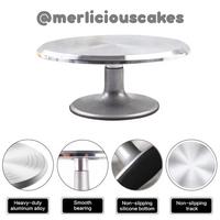 Gambar Aluminium Rotating Cake Turntable Turn Table Kue Meja Putar Dekorasi dari Merlicious Cakes Kota Administrasi Jakarta Pusat 3 Tokopedia