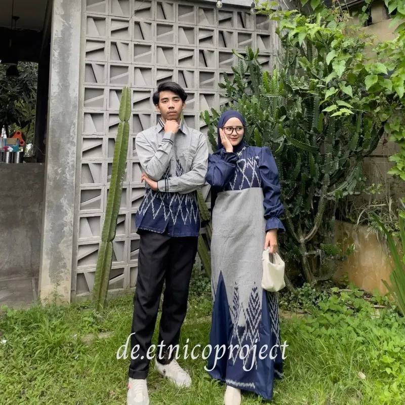 BAJU TENUN SHIMA DRESS BAJU LEBARAN BAJU KONADANGAN BAJU LAMARAN BAJU PREWEDDING BAJU COUPLE 4