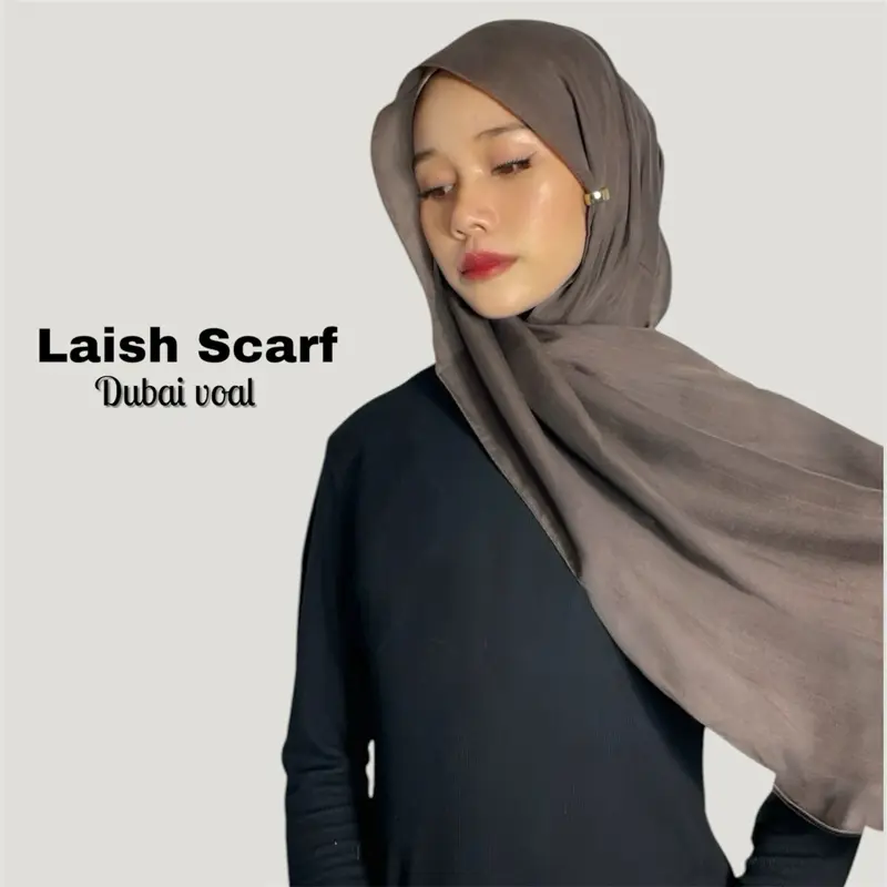 Pashmina Laish Voal Premium by Seosyi - Model Dubai Arabian - Muslim, Syal Wanita