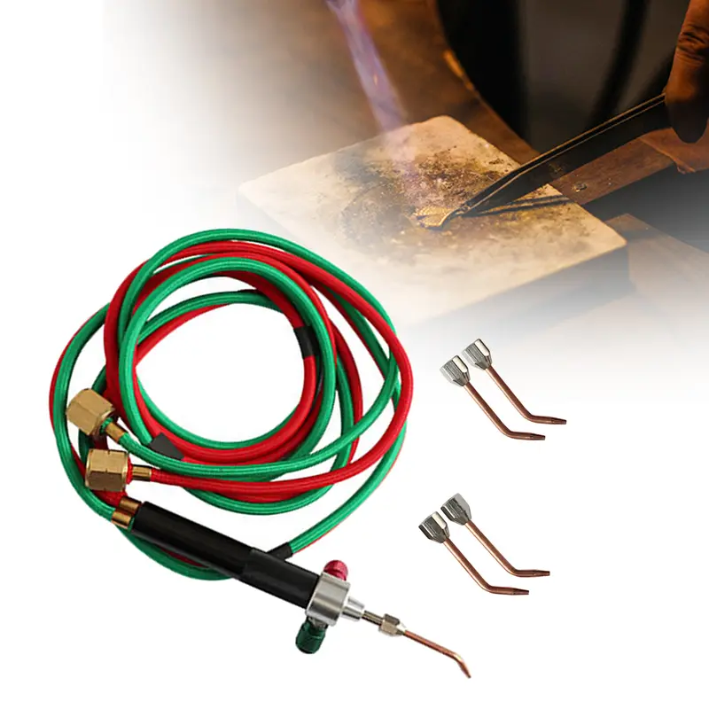 Đèn pin Nhỏ Mini, Đồng thau Mỹ, Chuyên nghiệp, Nhiệt độ 1700 độ, Bộ hàn và hàn có thể hoán đổi cho nhau, Thích hợp cho đồ thủ công và hàn, Hoàn thiện bằng bạch kim 4