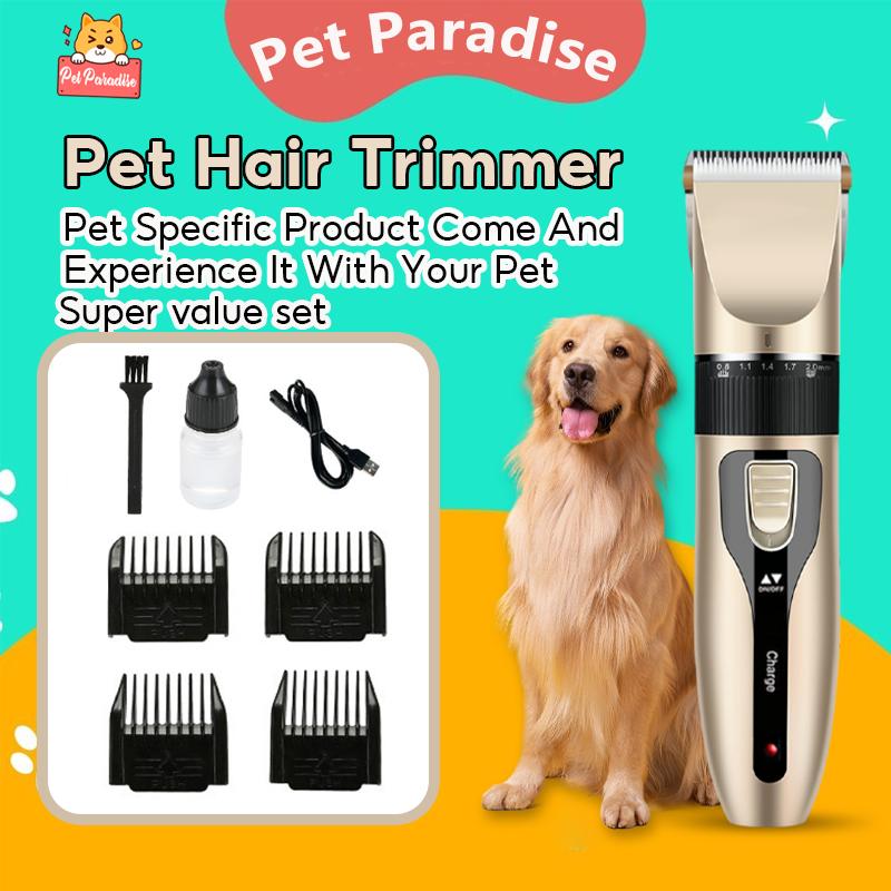 Pet Shaver Hair Trimmer Rechargeable Hair Razor Set For Dog Cat ...