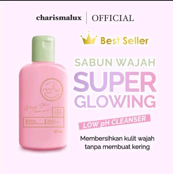 SABUN WAJAH SUPER GLOWING - FACIAL WASH GLASS SKIN
