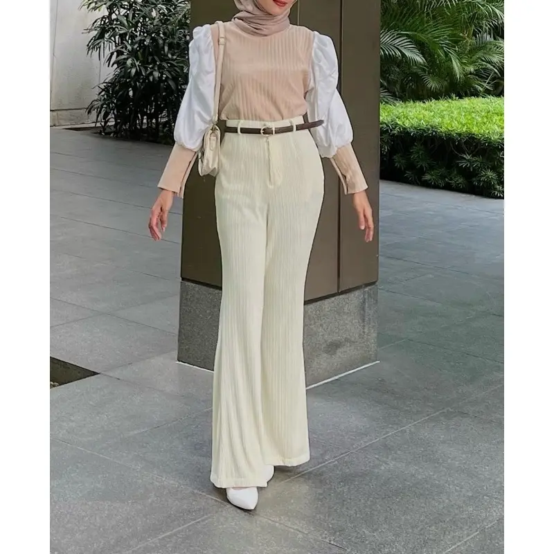 Celana Kulot Cutbray Knit Premium HaightWaist 2