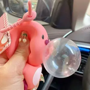 Loopy Blow Bubbles Squishy Gantungan Kunci Tas Fidget Toys Penghilang Stres Mainan