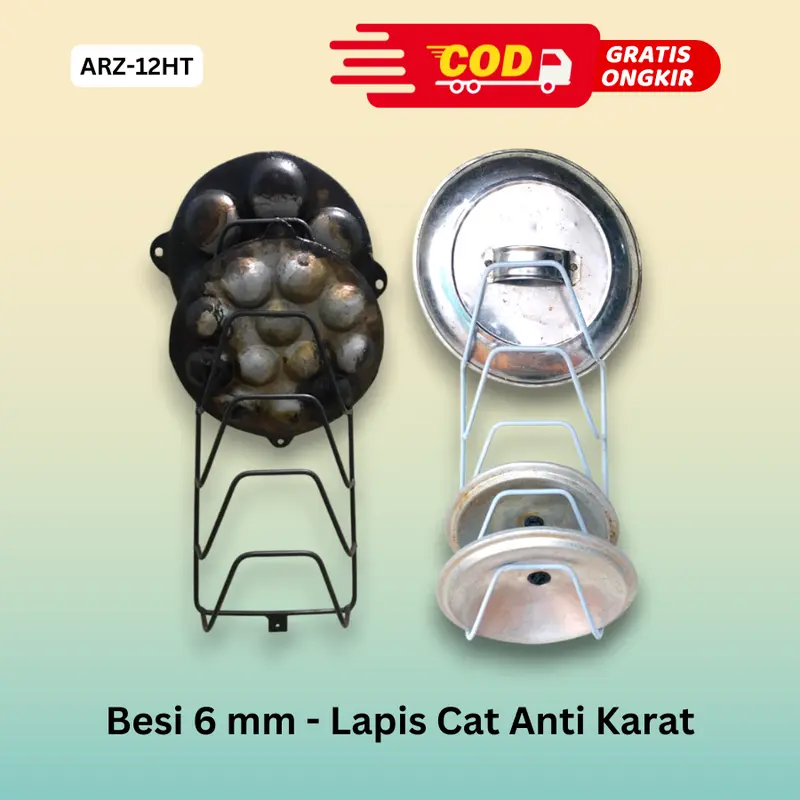 Rak Tutup Panci Dinding Besi Tebal - Gantungan Peralatan Dapur Multifungsi Peralatan Dapur Minimalis 0
