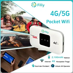 Filiy Pocket Wifi MF800 Portable Modem 4G/5G LTE 150Mbps Unlock All Operator Baterai 2.100 mAh Mifi