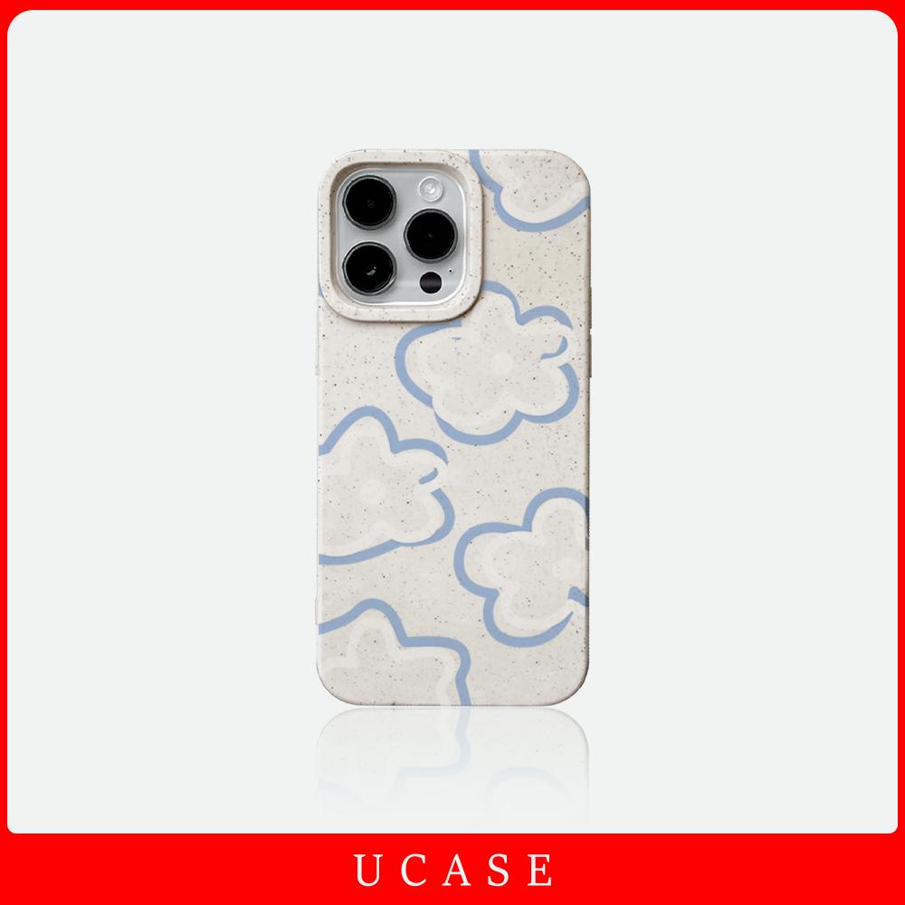 UCASE Case iPhone 11 13 12 14 15 16 17 Pro MAX 7 8 6 6S Plus XR XS MAX 7Plus 8Plus SE Case iPhone Casing Silikon Wheat Phone Case