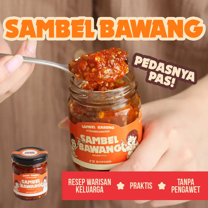 Paket Nyambel Bareng 3 Sambel Bawang / Sambel Terasi / Sambel Ijo Sambal Food 2
