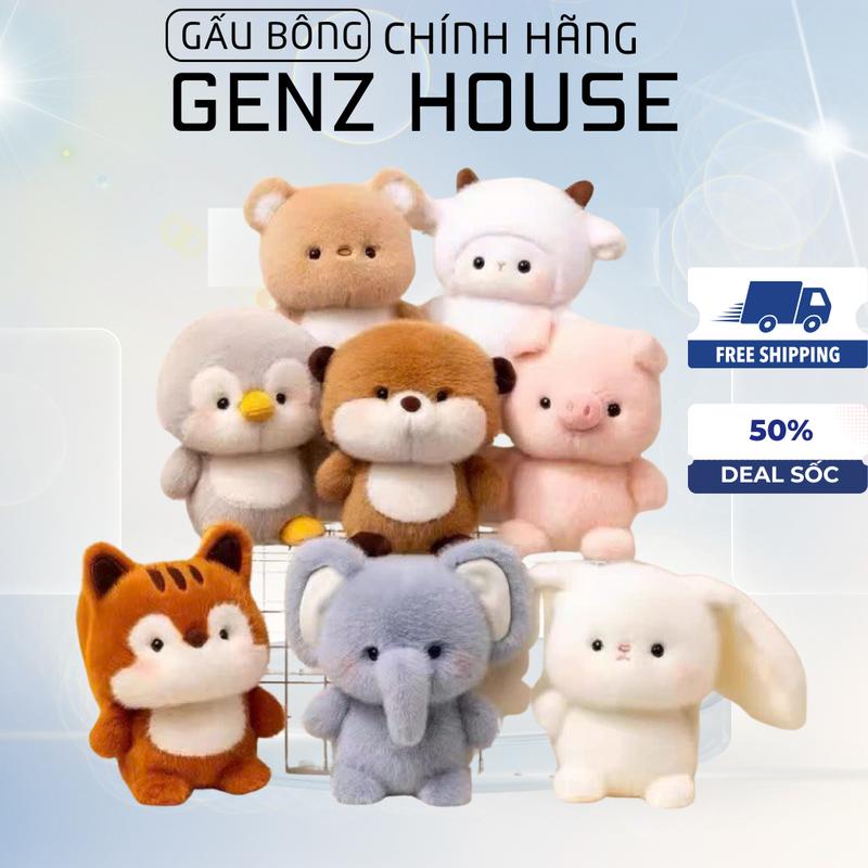 Gấu bông mini các loại động vật heo gà cún cánh cụt voi,... nhỏ dễ thương - gấu bông lông xù hình con vật ngộ nghĩnh size 20-25cm nhím thú cáo rái cá gấu bông rái cá đô ra rê mon gấu ong vàng gấu stitch gấu rái cá mini