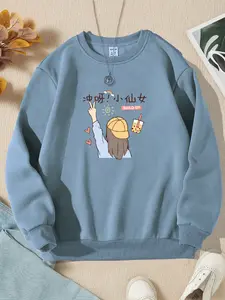 LURIANCLOTH - Sweater Wanita Buildup korean Remaja Dewasa Sweater Cewe Flecce Murah Hitam / Putih / Misty / Denim Dusty / Mint