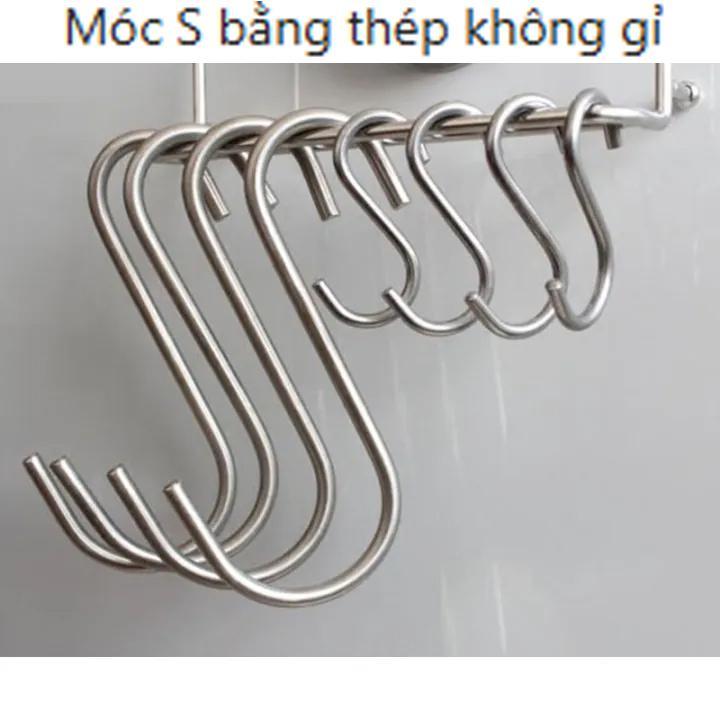 5PCS Móc Chữ S INOX Treo Đồ Quần Áo Hàng Hóa Đa Năng Siêu Chắc-TOOLIX