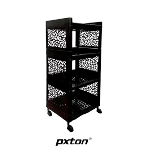 RAK YOYO MULTIFUNGSI 4SUSUN , RAK BUKU 4 SUSUN KOKOH PLUS RODA , RAK SERBAGUNA 4 SUSUN Penyimpanan Plastik