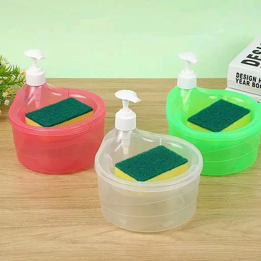[5 Pcs] BISA COD Tempat Dispenser Sabun Cuci piring 2 in 1 Pump Botol Cuci Piring Bulat 1000 ml