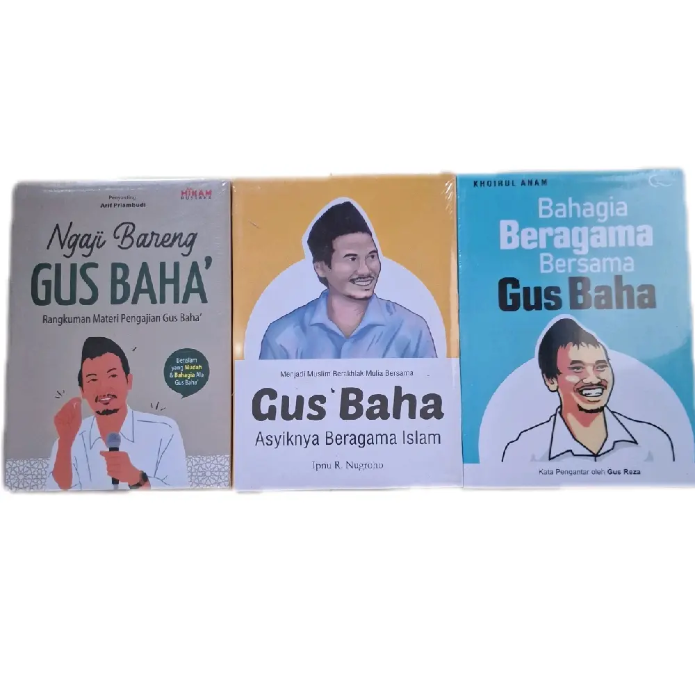 (gus baha 3buku) ngaji bareng gus baha, gus baha asyiknya beragama islam, bahagia beragama bersama gus baha