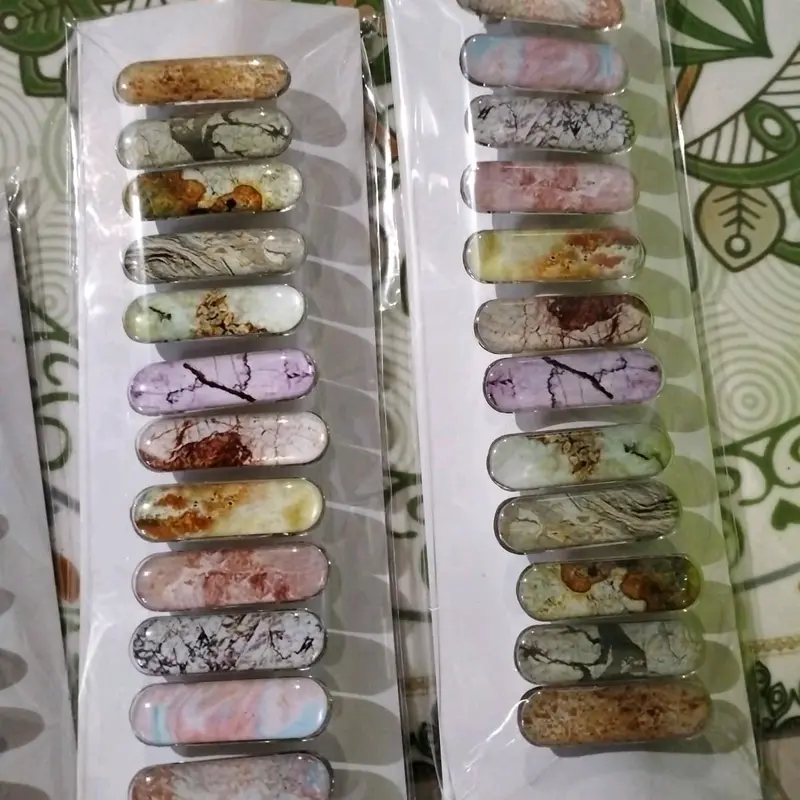 LUSINAN PENITI JILBAB DAGU PIN Dagu motif marmer Pin hijab Lusinan Muslim 3