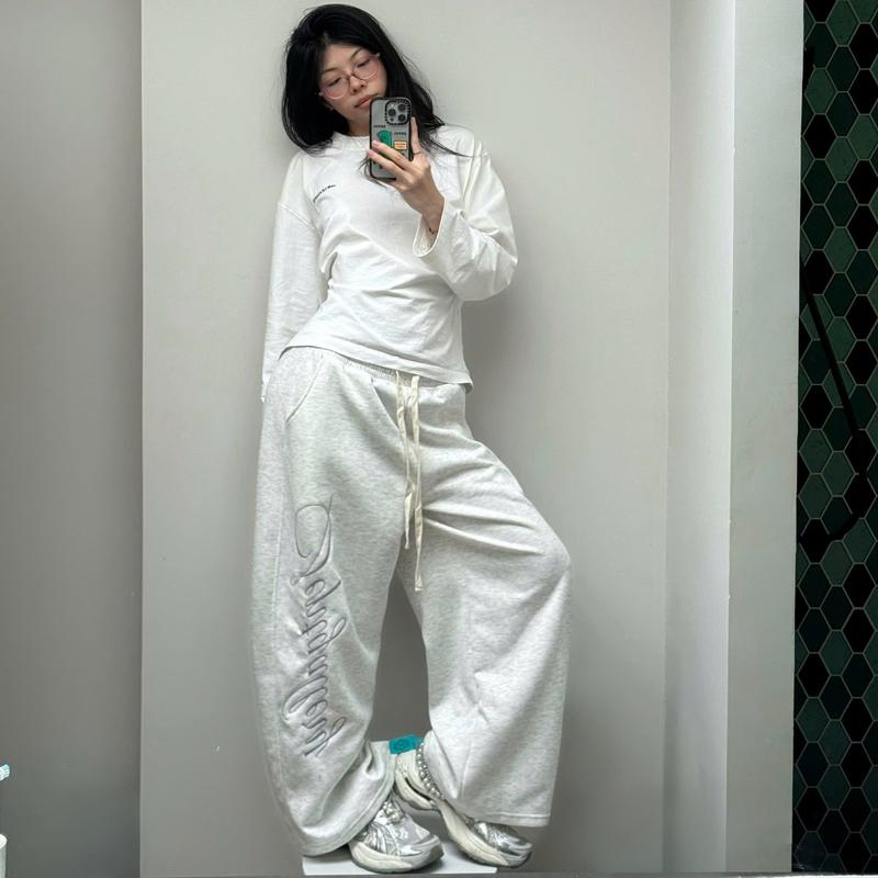 Quần Nỉ Septgallery NEWSEVEN Form Rộng Họa Tiết Thêu NQD.491