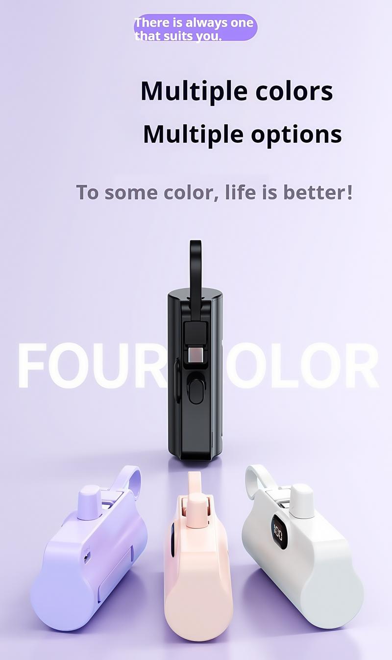 Product Introduction of SGLOBFY Mini powerbank fast charging With cable Type c Portable charger power bank 10000mAh For iphone 45