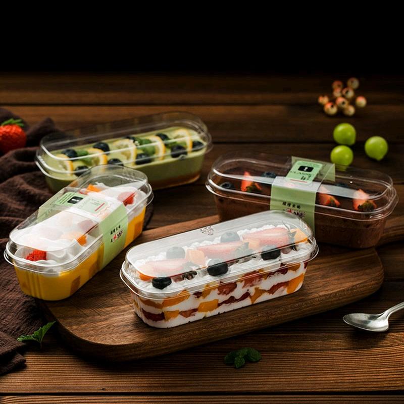 Mika dessert box cheesecuit cake salad isi 10 Kotak Plastik Tebal ...