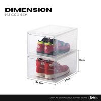 Gambar [VISIBLE] Sneakers Box Front Open Transparent Extra Large AJ High - Transparent dari BXST Official Store Kota Tangerang 3 Tokopedia