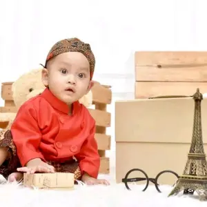 Setelan Baju Adat Jawa Beskap anak laki laki ( Baju + Celana + Blangkon ) Usia 0-10 Tahun