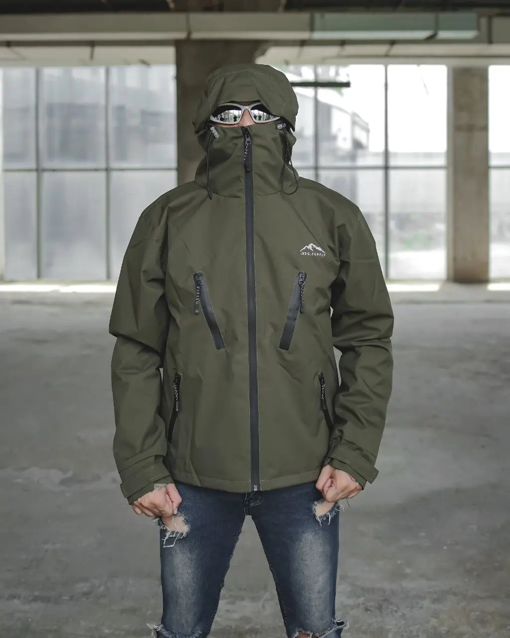 INDIGO Jaket Gunung Gorpcore Waterproof Bahan Taslan JN Premium