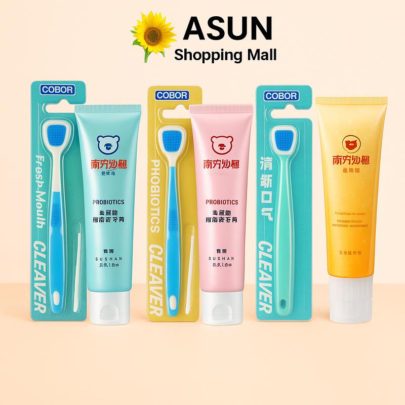  Combo Gel Vệ Sinh Lưỡi Southern Xiehe 50g + Cây Cạo Lưỡi Làm Sạch Mảng Bám Giảm Hôi Miệng Nữ Nữ xịt thơm miệng Súc Miệng Nước Súc Miệng Xịt Miệng Dụng Cụ Vệ Sinh 