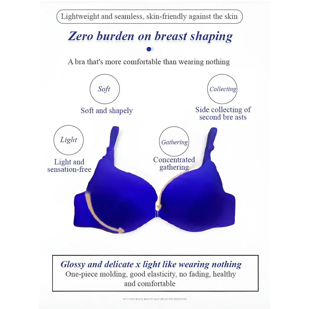 Medium thick sexy bra with pushup bra and front button bra