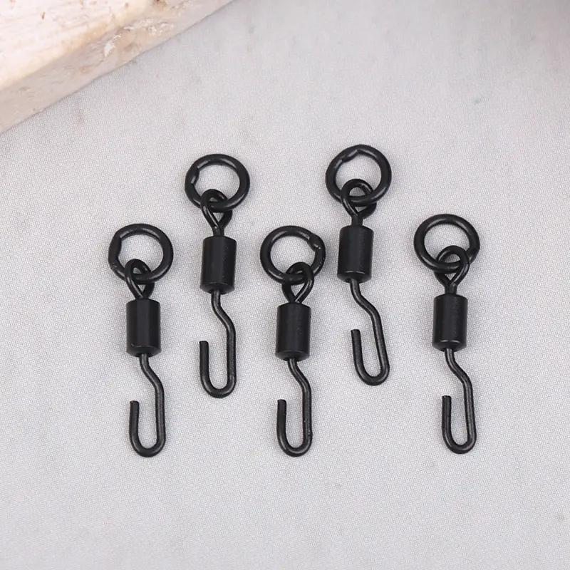 10/20pcs đánh cá mập vòng xoay snaps với nhẫn vững chắc nhanh chóng móc câu…